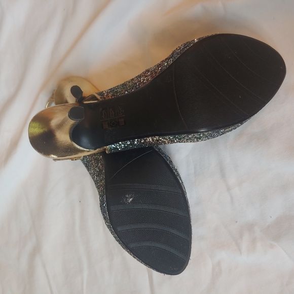 J Renee peep toe sequin high heels - Picture 6 of 6